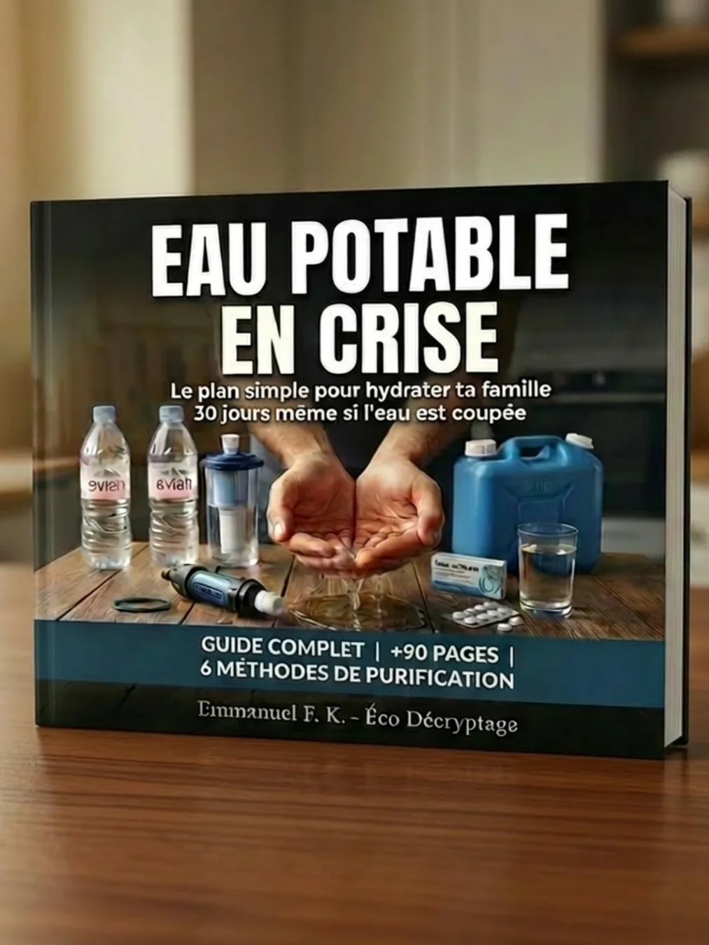 💧 Eau Potable en Crise — Le Plan Simple Pour Hydrater Ta Famille 30 Jours Même Si l'Eau Est Coupée (Stockage, Filtration, Purification, Eau de Pluie) product image (1)