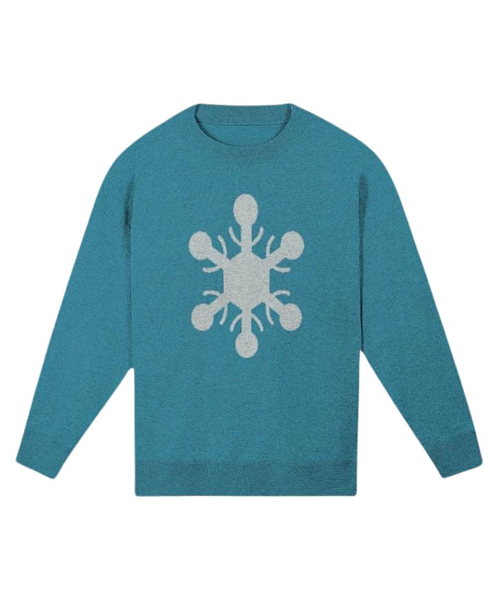 Snowflake Knitted Relaxed Sweater 2/2 product image (1)