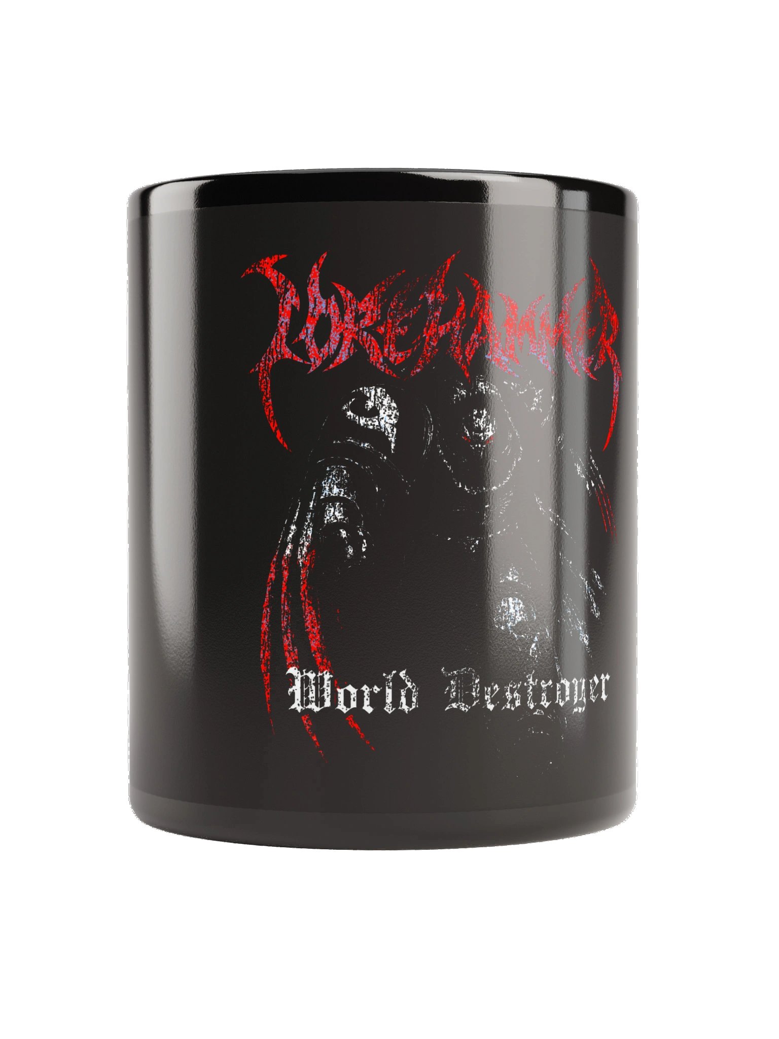 WORLD DESTROYER BLACK CERAMIC MUG product image (1)