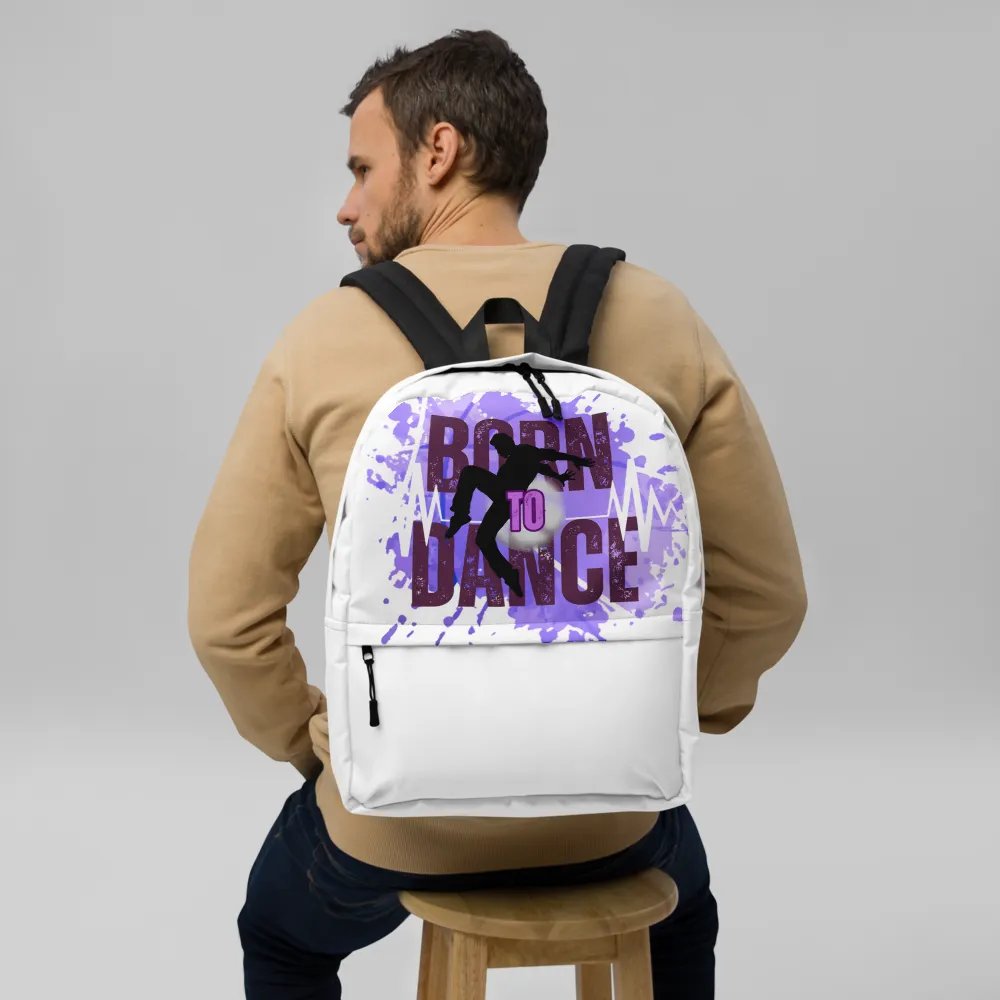 Born to Dance His Silhouette Full Print Backpack product image (9)