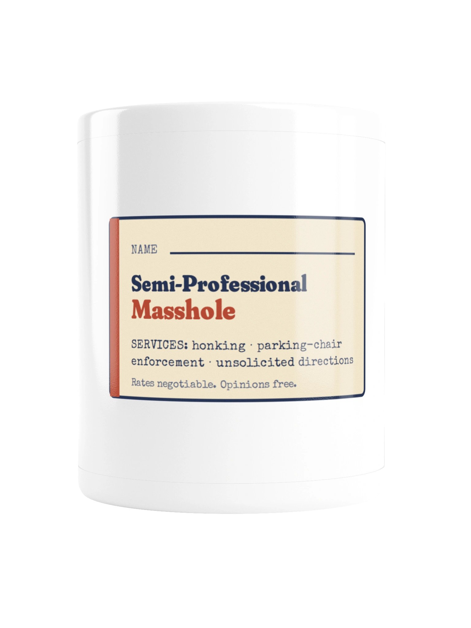 Semi-Professional Masshole Mug (11 oz) product image (1)