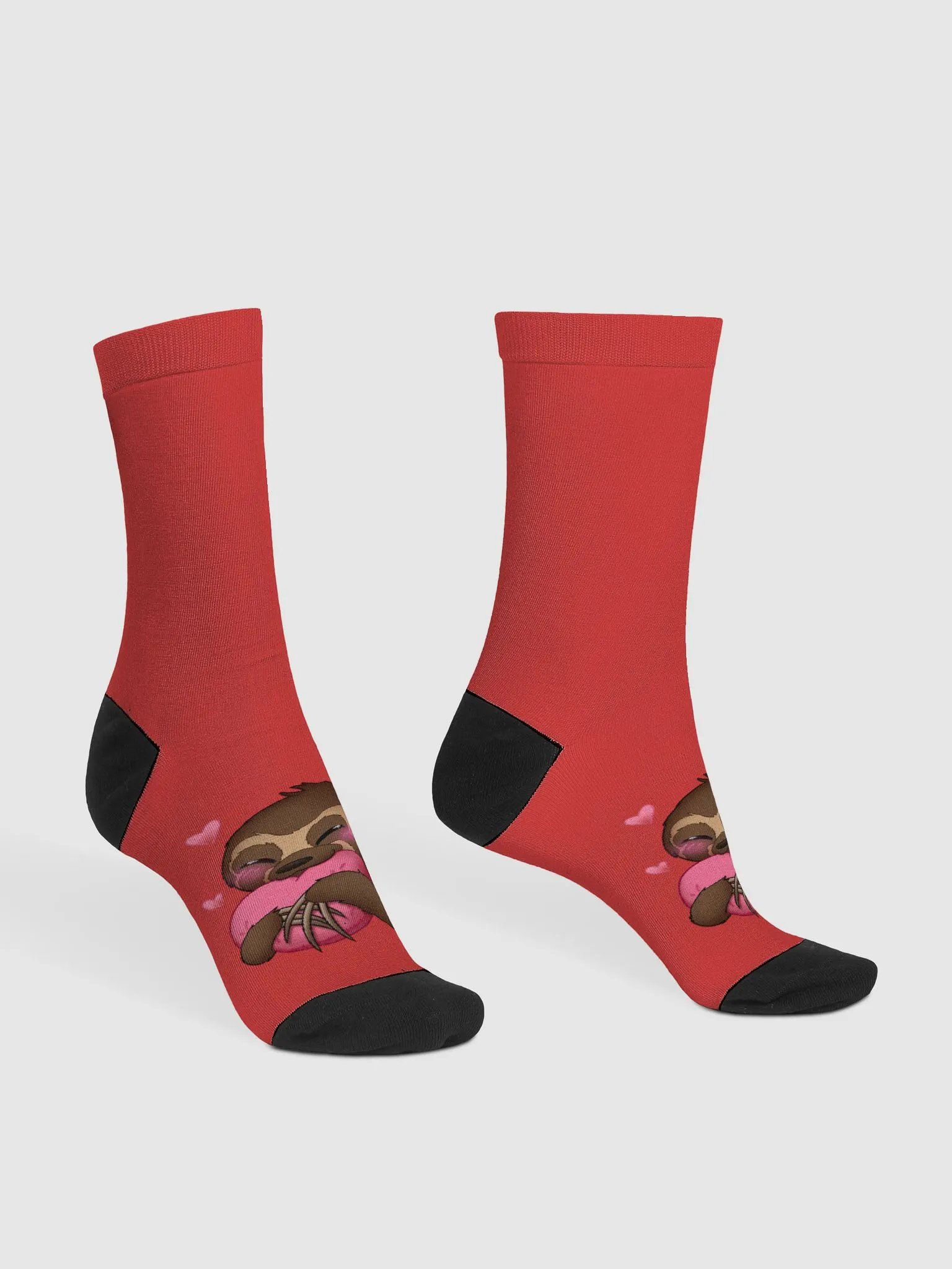 Red Cupid Blushing Crew Socks product image (3)