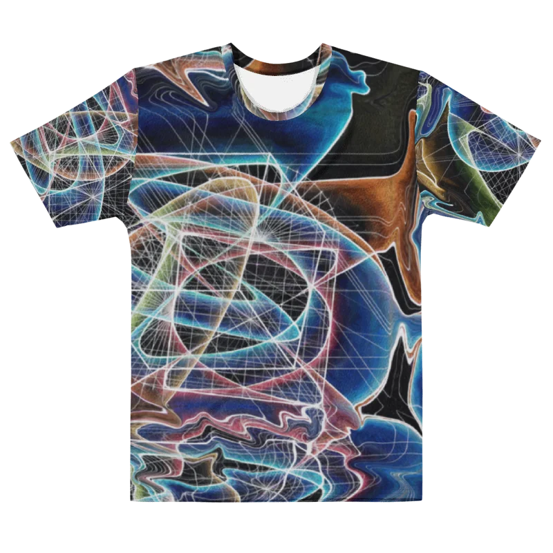 Translucent Heart - Geometric Negative Art Men's Crew Neck T-Shirt product image (3)