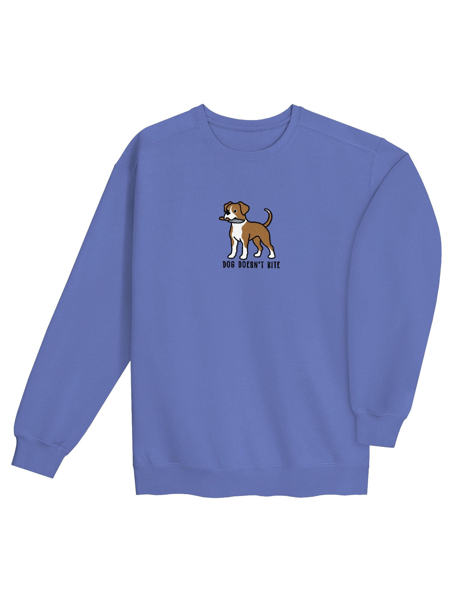 Dog Doesn't Bite Funny Chibi-Style Embroidered Premium Sweatshirt for Boxer(Tan) Owners product image (12)