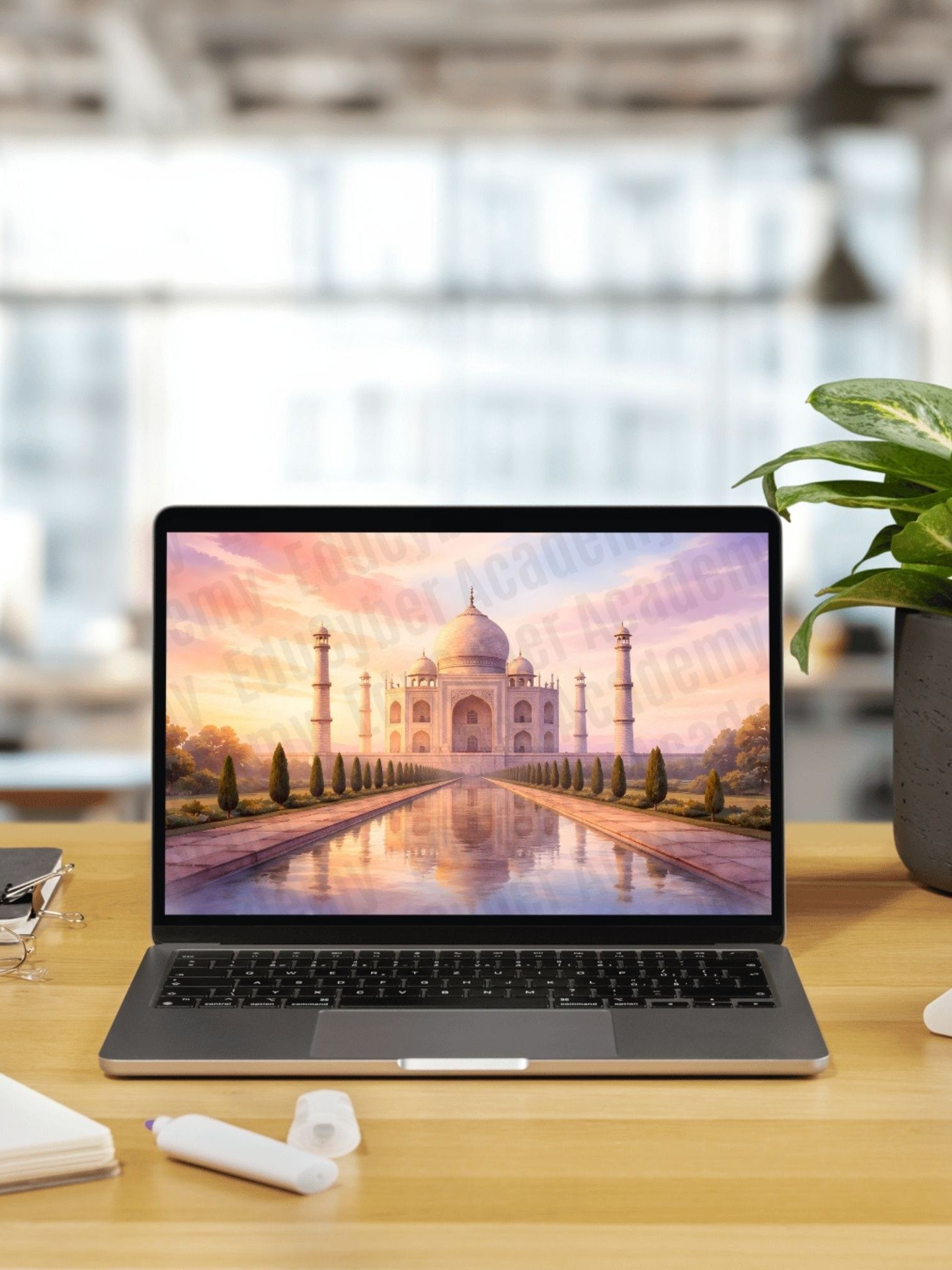 Seven Wonders of the World The Taj Mahal Frame TV Art, Laptop and Desktop Wallpaper 4K Instant Download Digital File product image (4)