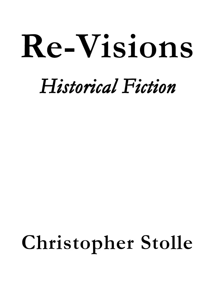 Re-Visions - Christopher Stolle product image (1)