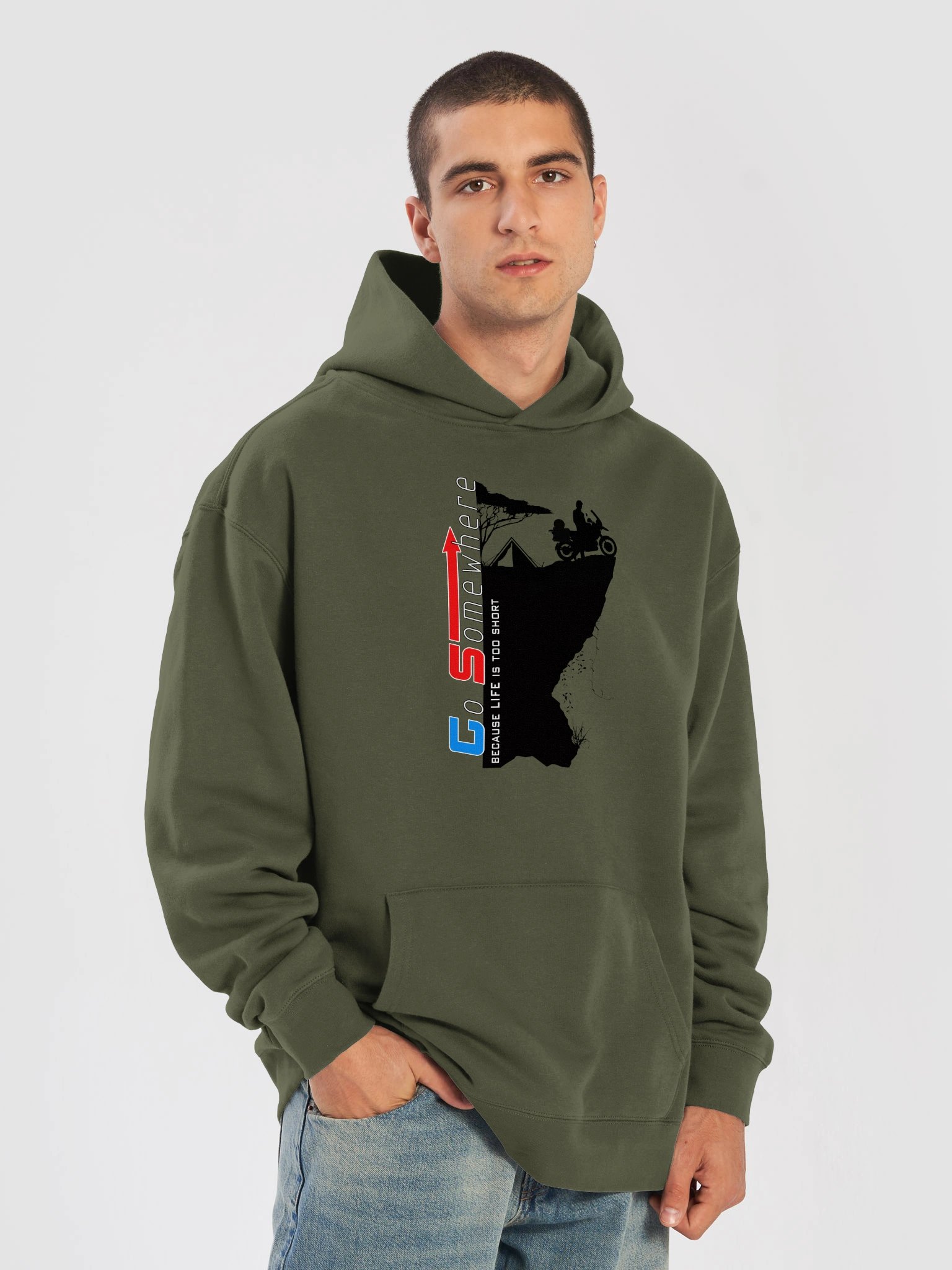 GS. Go Somewhere. Because life is too short. | MEN’S Hoodie product image (29)