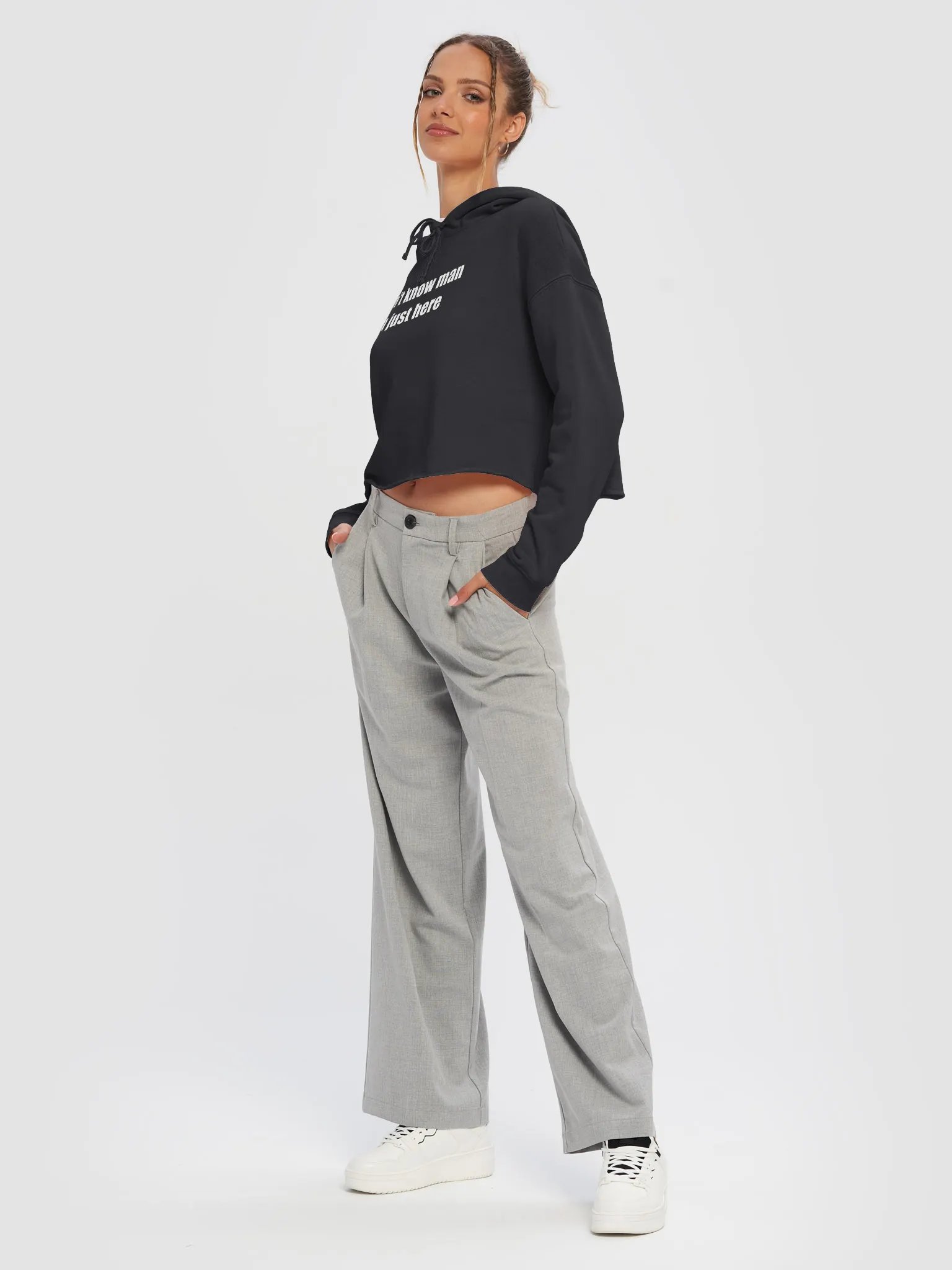 Just Here Crop Hoodie product image (5)
