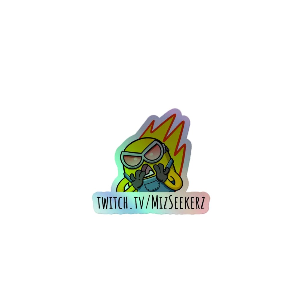 Angy Minion Holocut Sticker product image (1)