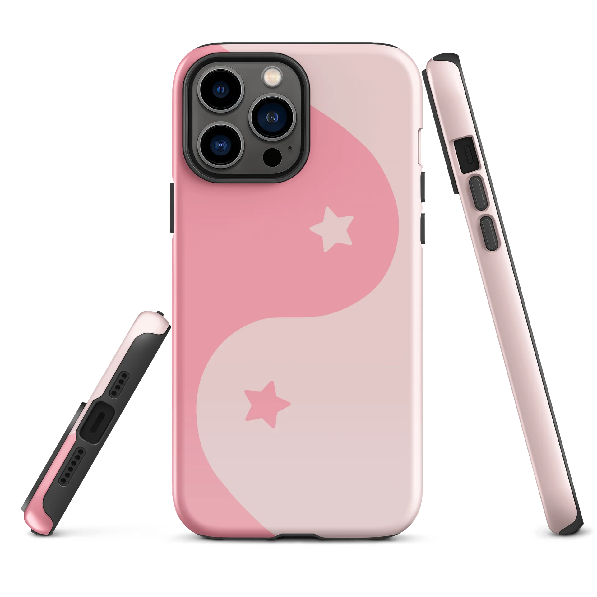 Bubblegum Yin Yang Stars iPhone Case product image (2)