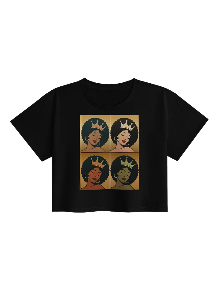 Poised Princess She Reigns — Pop‑Art Crop Top product image (3)