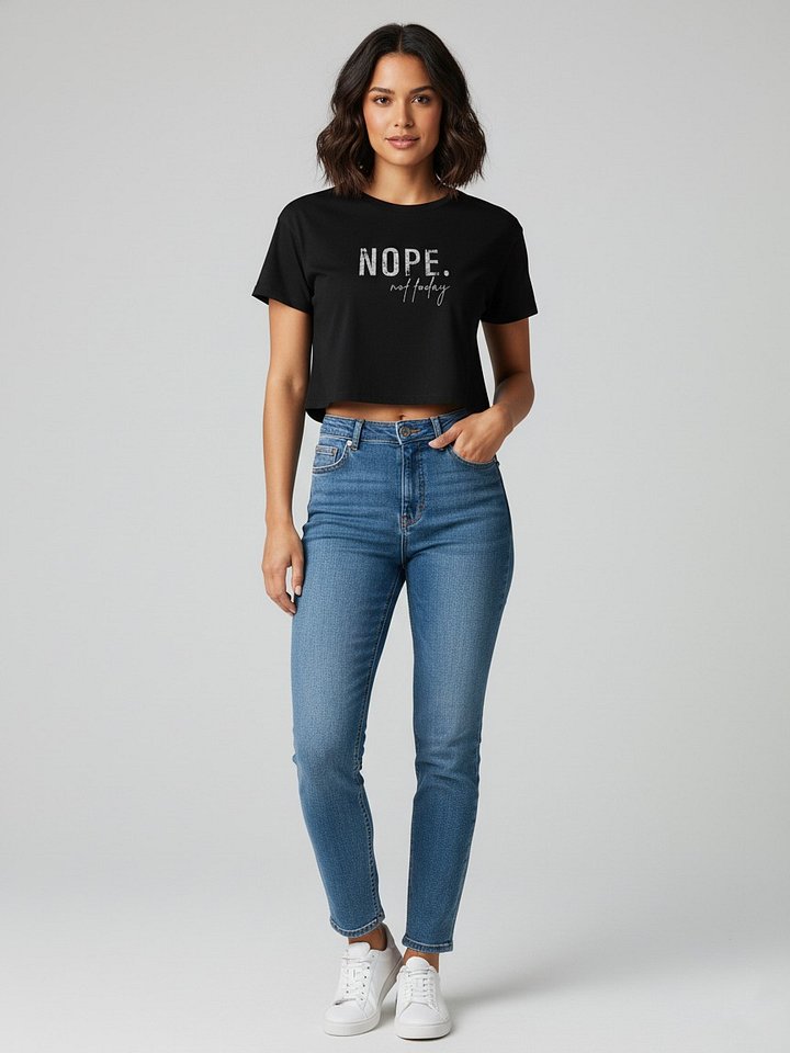 NOPE. Not Today Premium Crop Top product image (1)