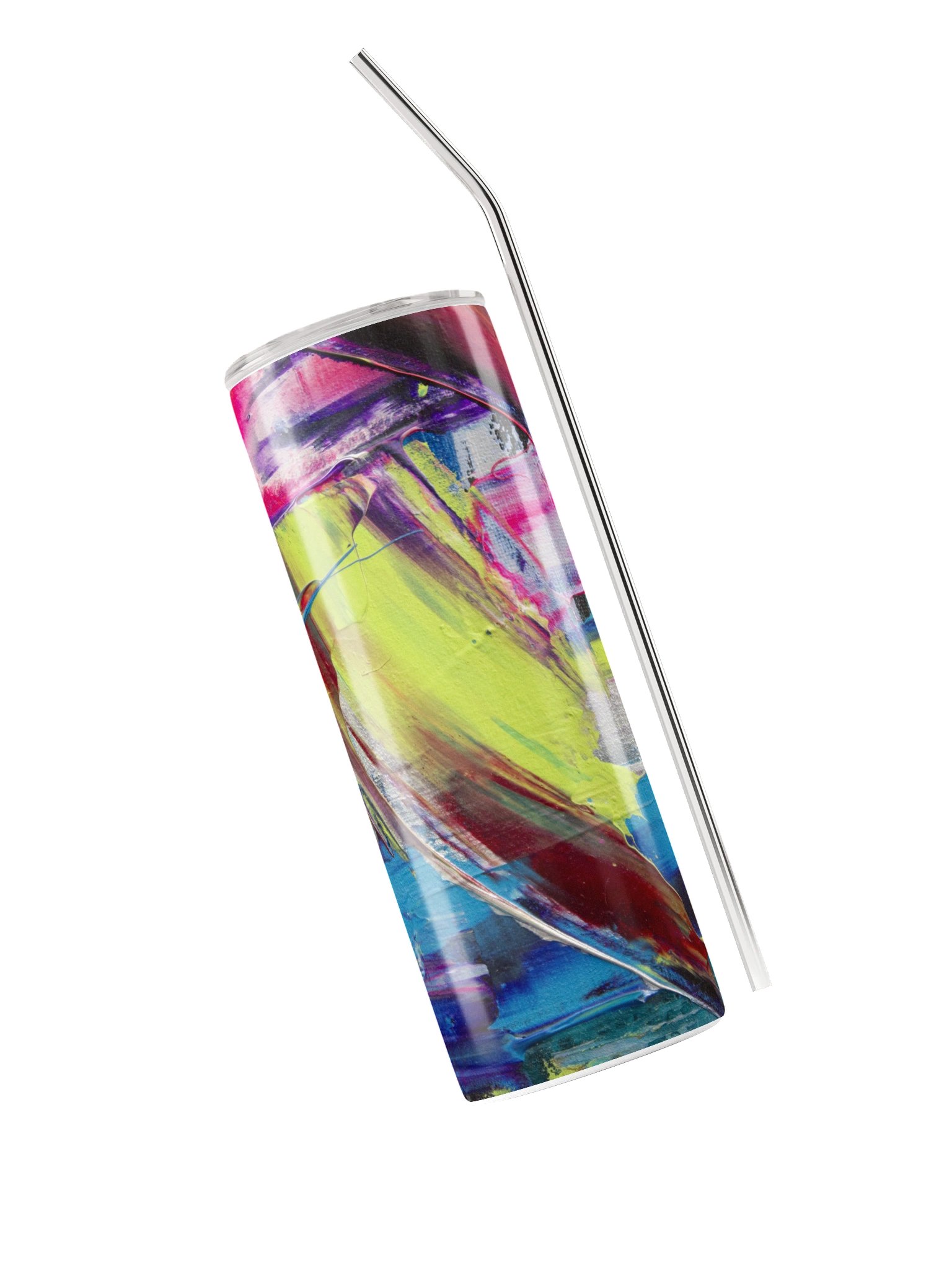Neon Tall Stainless-Steel Tumbler w/ Straw product image (7)