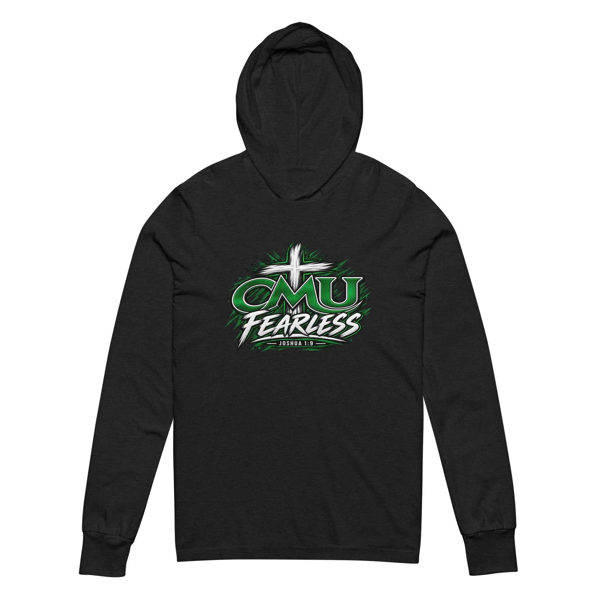 CMU Fearless Joshua 1:9 Hooded Tee product image (2)