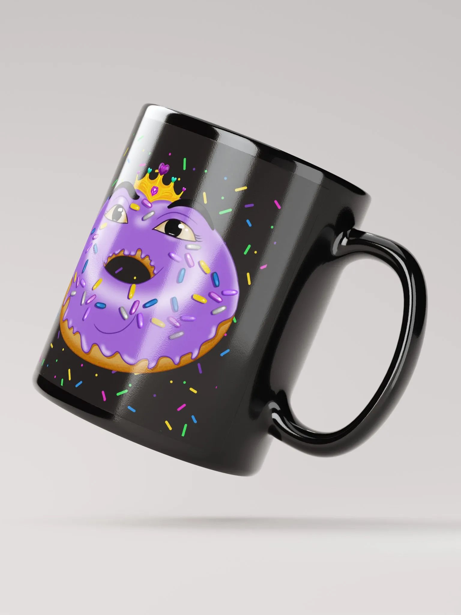Ruler of the Donuts Black Mug product image (3)