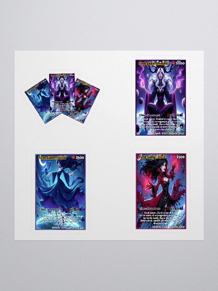First Sisters | Hell Cardz Collection Large 4-Pack Stickers product image (1)