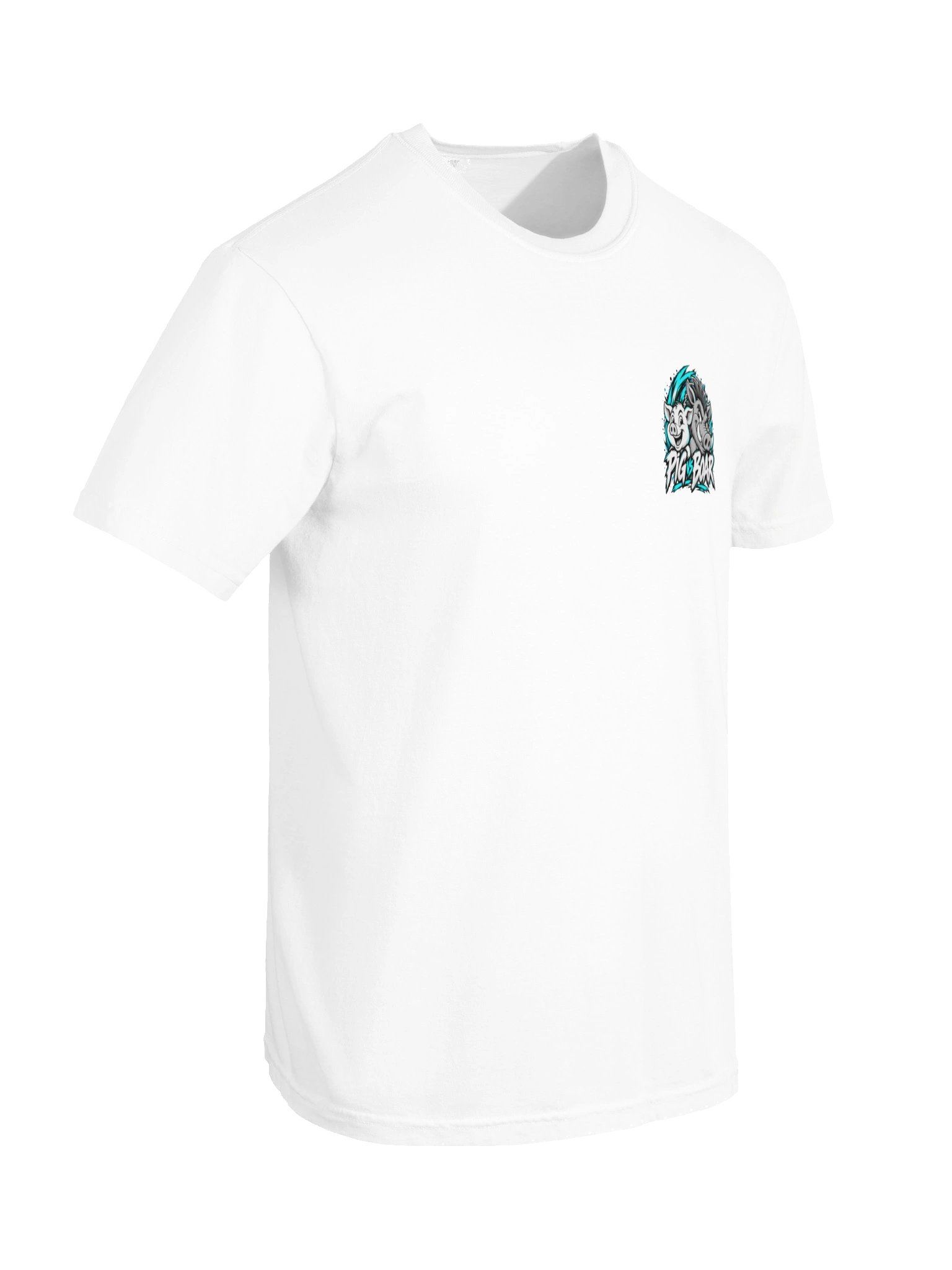 Pig vs Boar Showdown Adult Tee - Teal product image (10)