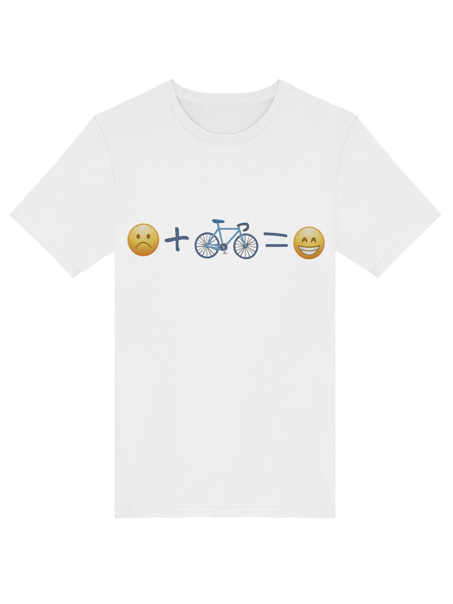 Sad + Bike = Happy Tee product image (5)