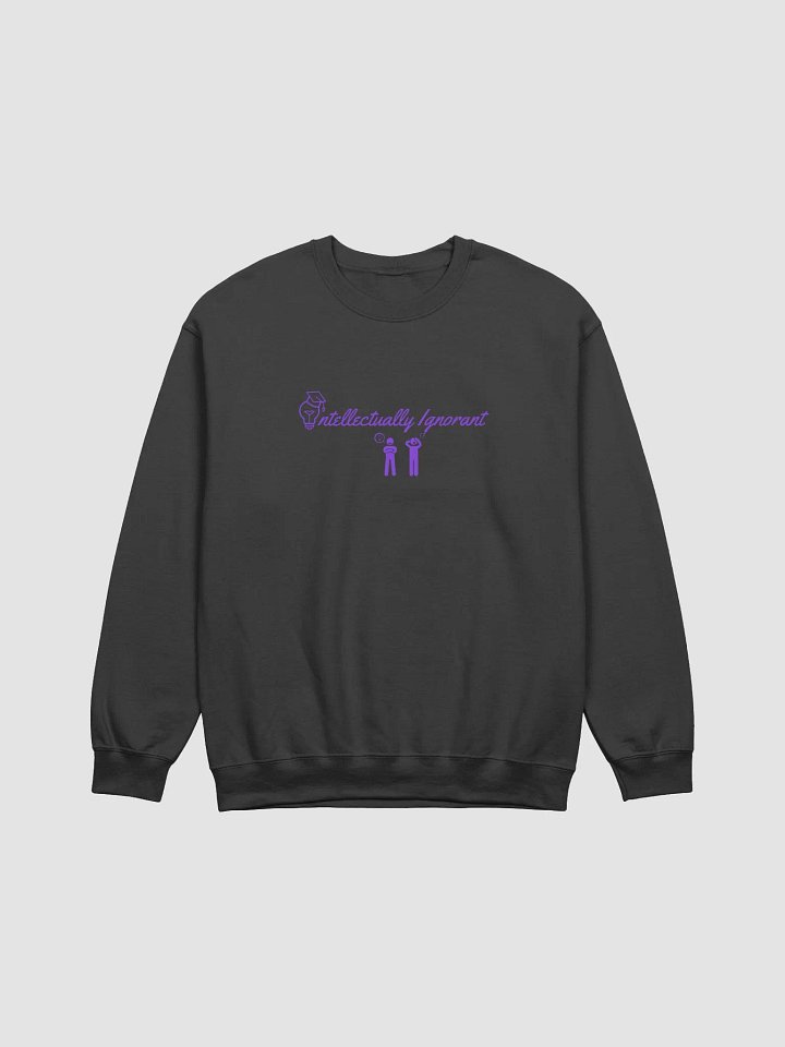 Intellectually Ignorant (Purple logo) Crewneck Sweatshirt product image (1)