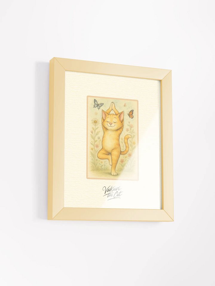 Vaikauri The Cat Yoga Artprint product image (3)