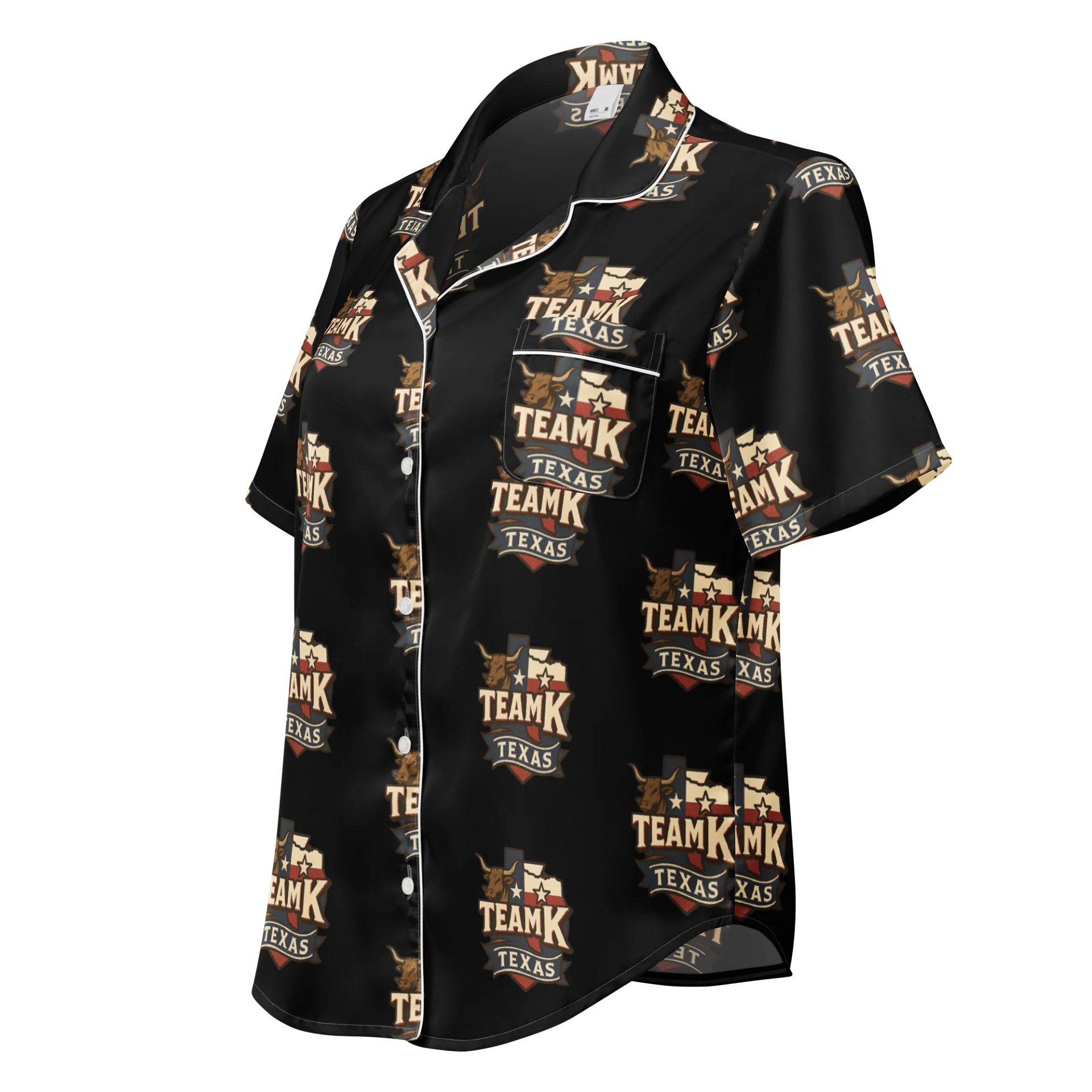 Team K Texas Women's Short Sleeve Pajama Top product image (1)
