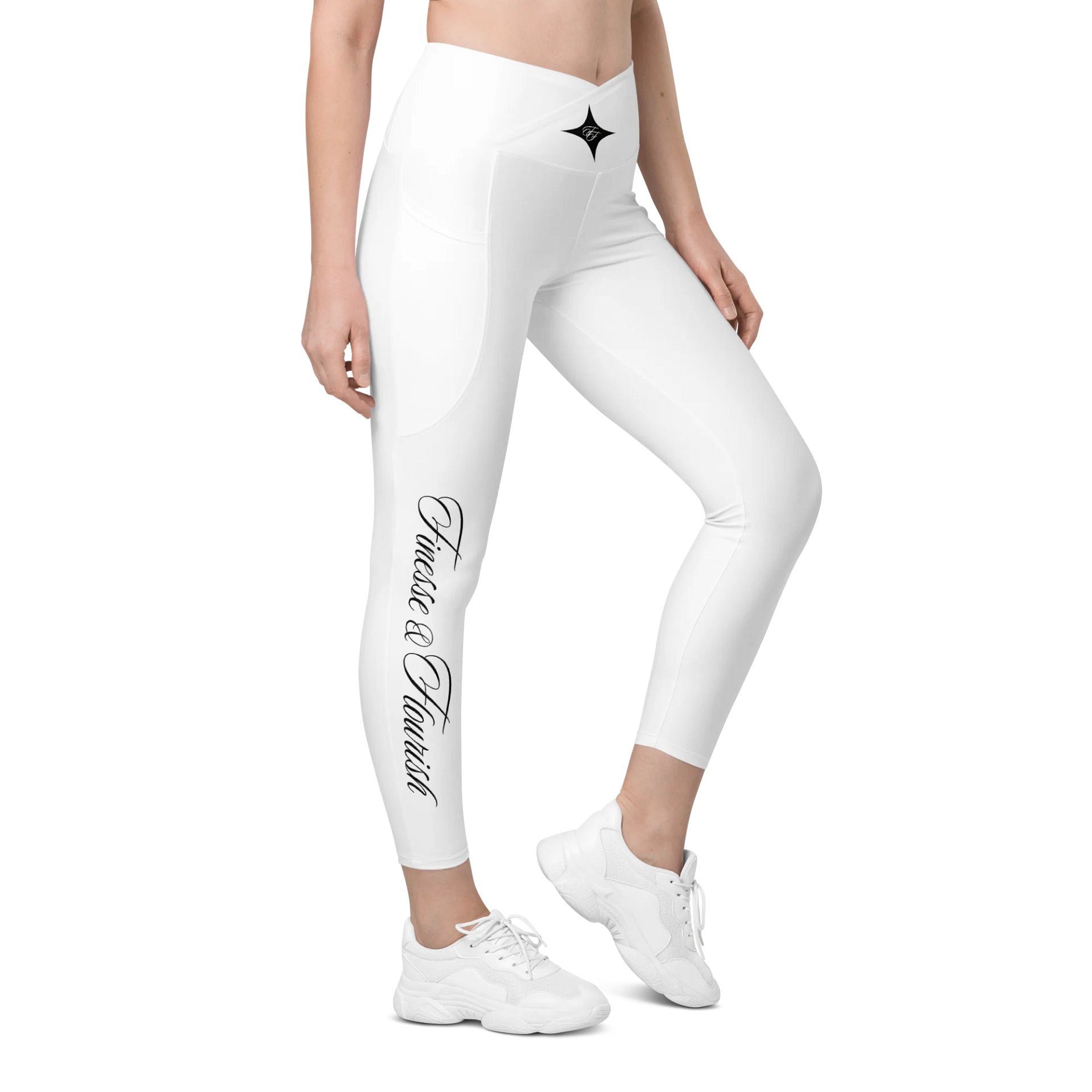 F&F Script Crossover Leggings with Pockets product image (4)