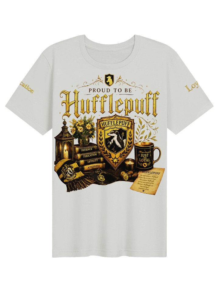 🦡 Vintage Wizarding House Collection – Proud to Be Hufflepuff T-Shirt product image (5)
