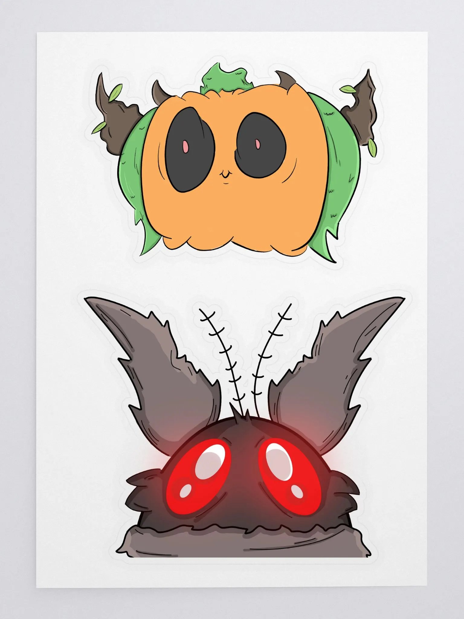 Mothman & Pumpkin sticker set product image (3)