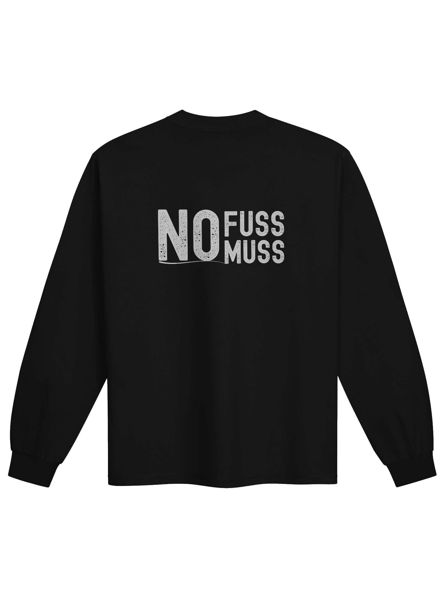 Minimalist Streetwear Long Sleeve | No Fuss No Muss Graphic | AS Colour Premium product image (2)