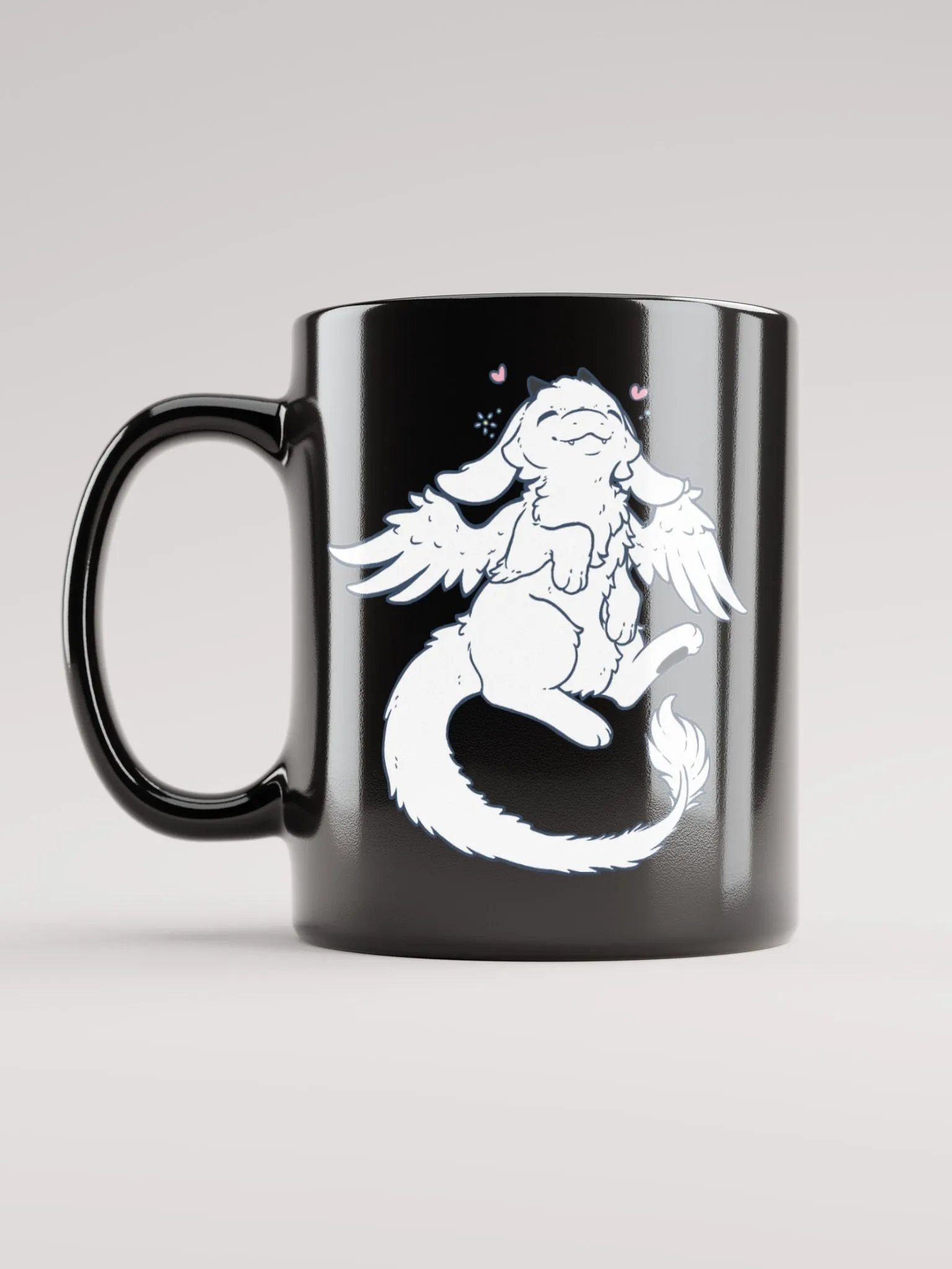 Sunza Smiles Glossy Black Mug product image (1)