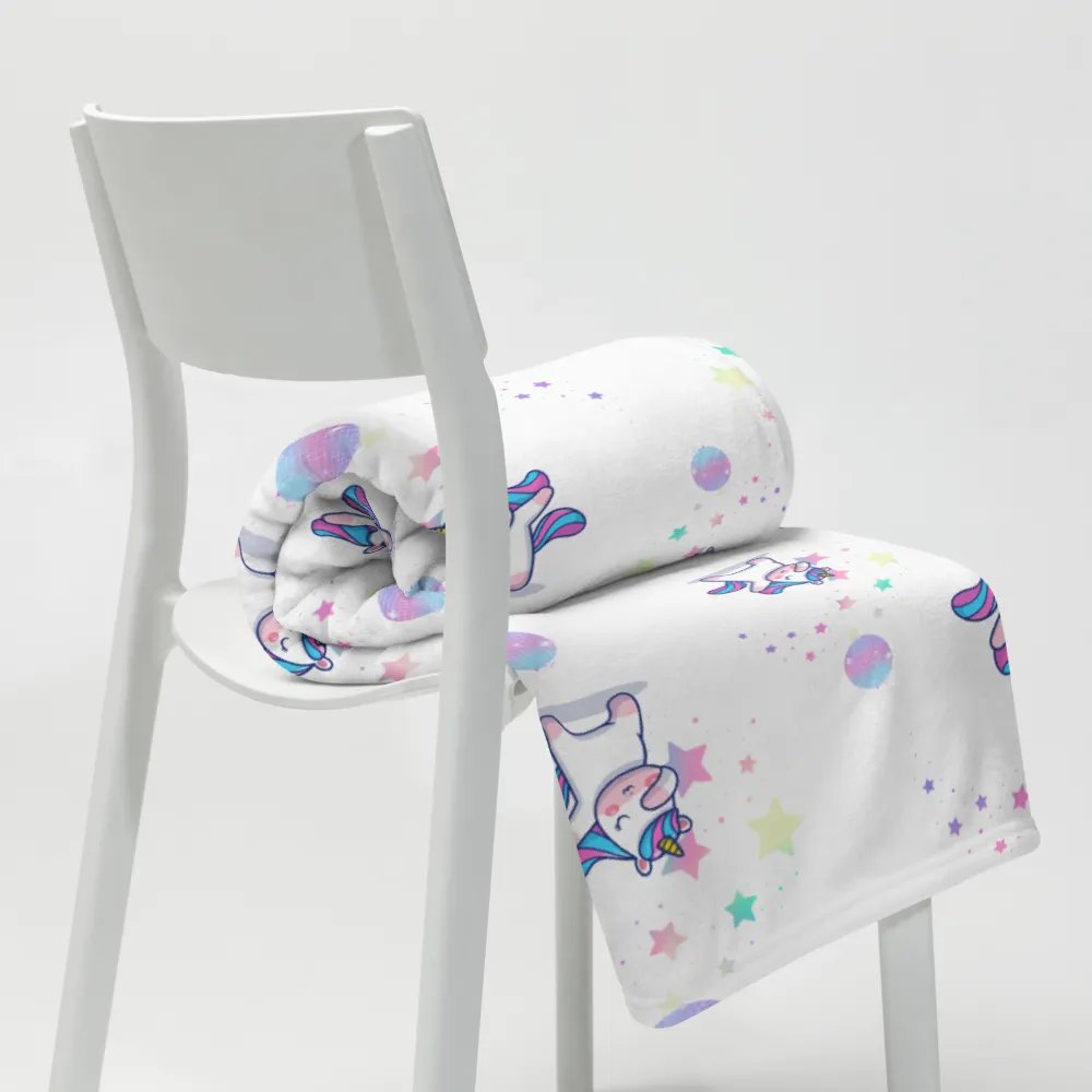 Disco Dabbing Unicorn Throw Blanket product image (12)
