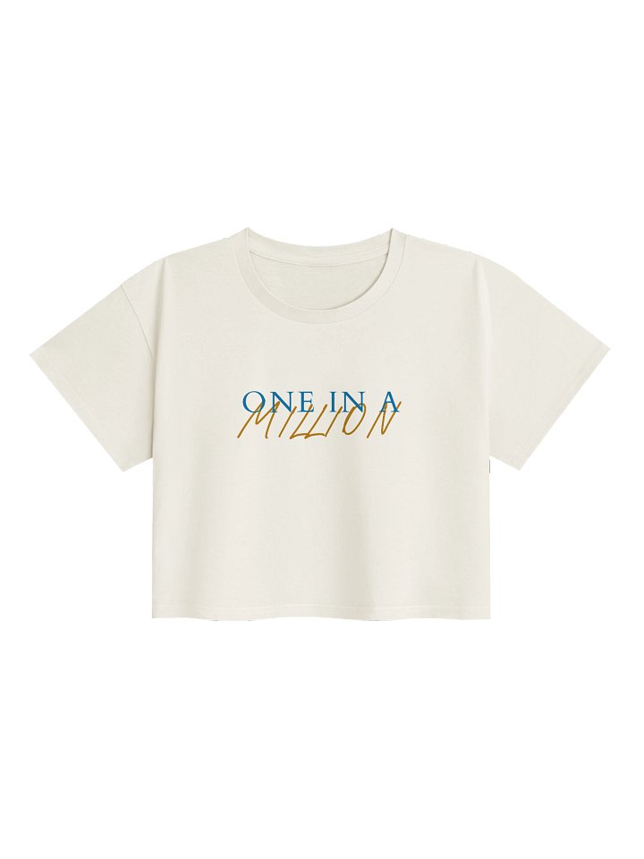 One in a Million Women’s Cropped T-Shirt – Aesthetic Minimal Graphic Crop Tee product image (37)
