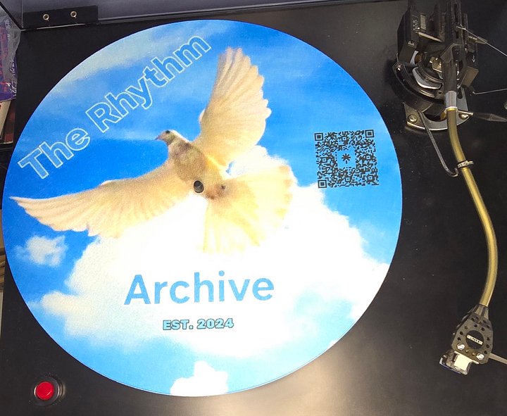 "Flying Bird" Slipmat - Stiff Felt Vinyl Mat product image (2)