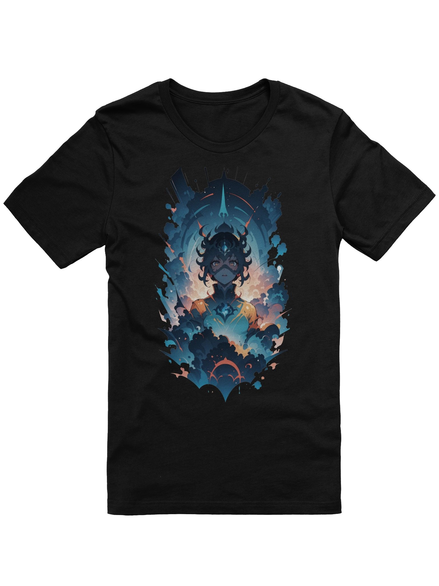 Cosmic Dreamer Retro Anime Tee - Midnight Voyage Edition product image (3)