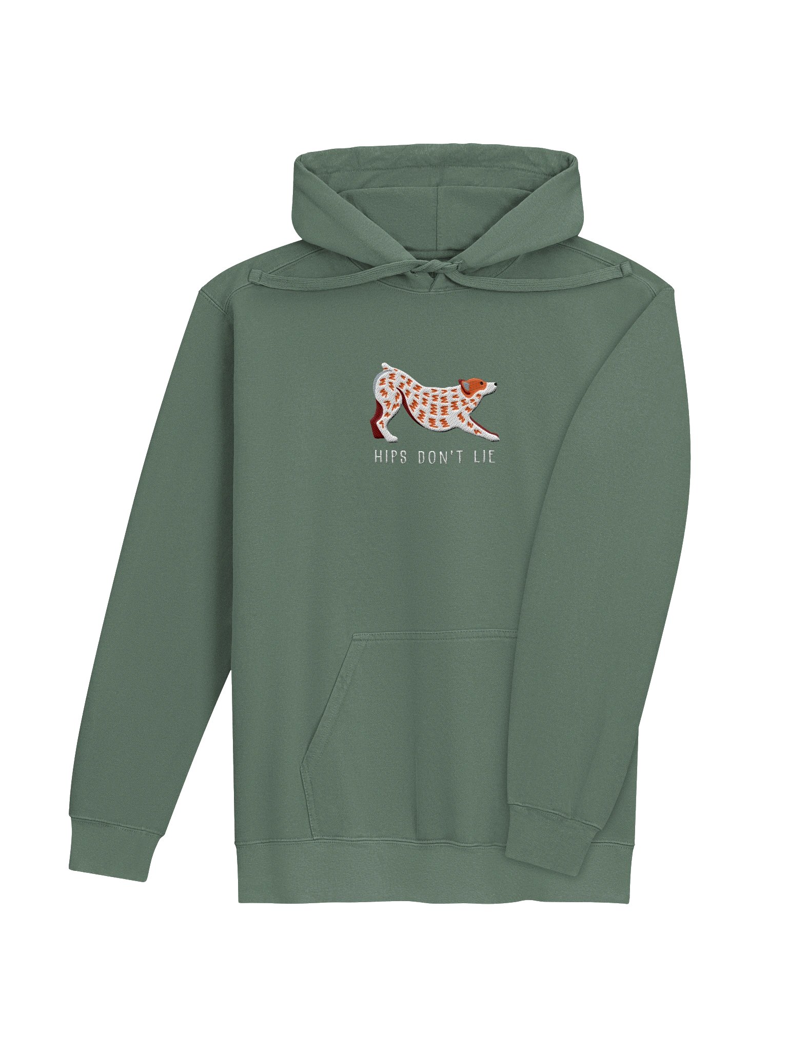 Hips Don't Lie Premium Hoodie (Embroidered) of an Australian Cattle Dog(Red Heeler) product image (12)
