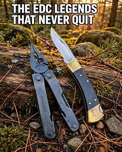 THE EDC LEGENDS THAT NEVER QUIT 🔥
Black Leatherman Super Tool® 300 + Buck 110 Folding Hunter. Two icons, one unbeatable combo...