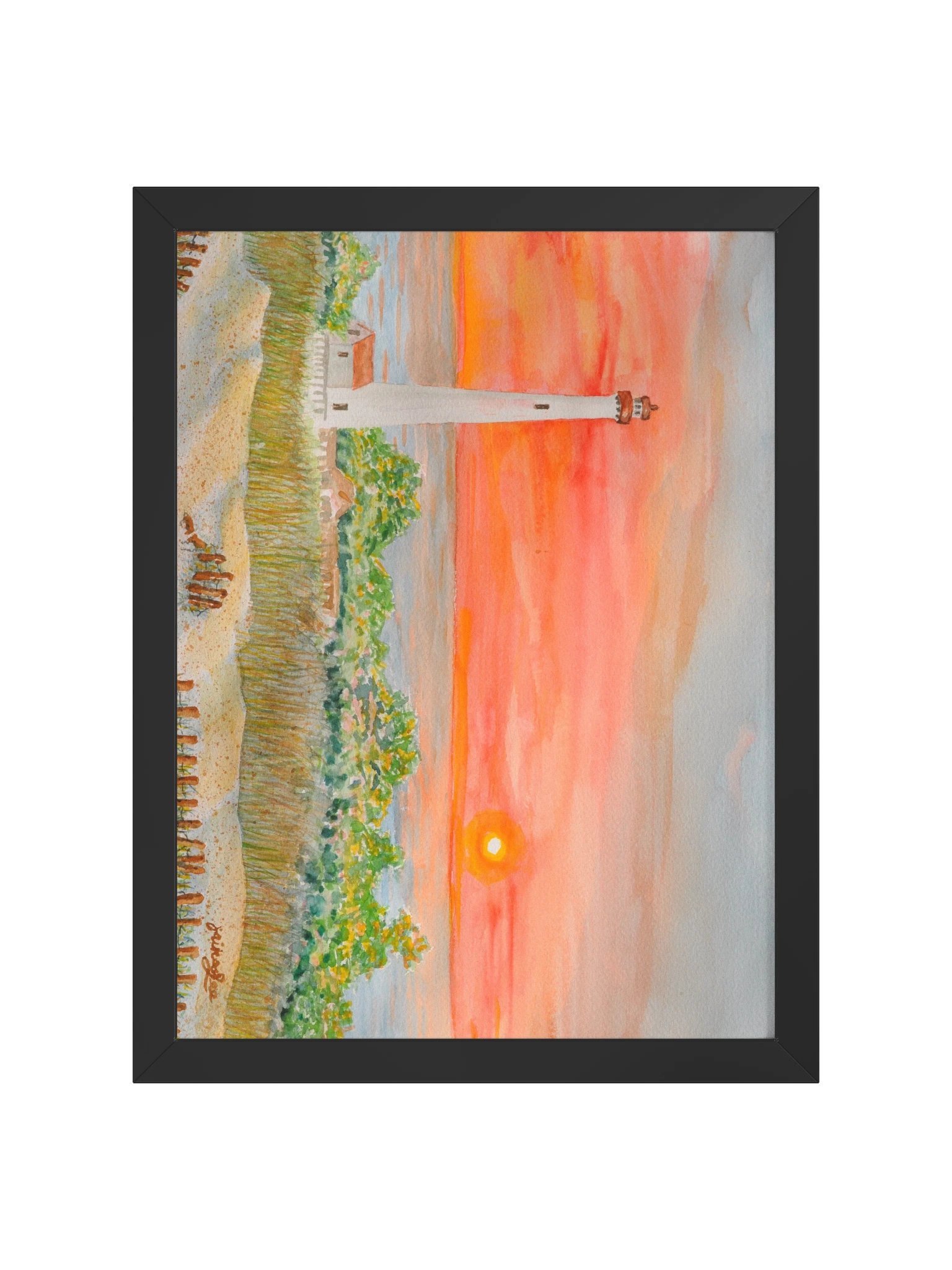 Lighthouse In A Golden Sunset product image (1)