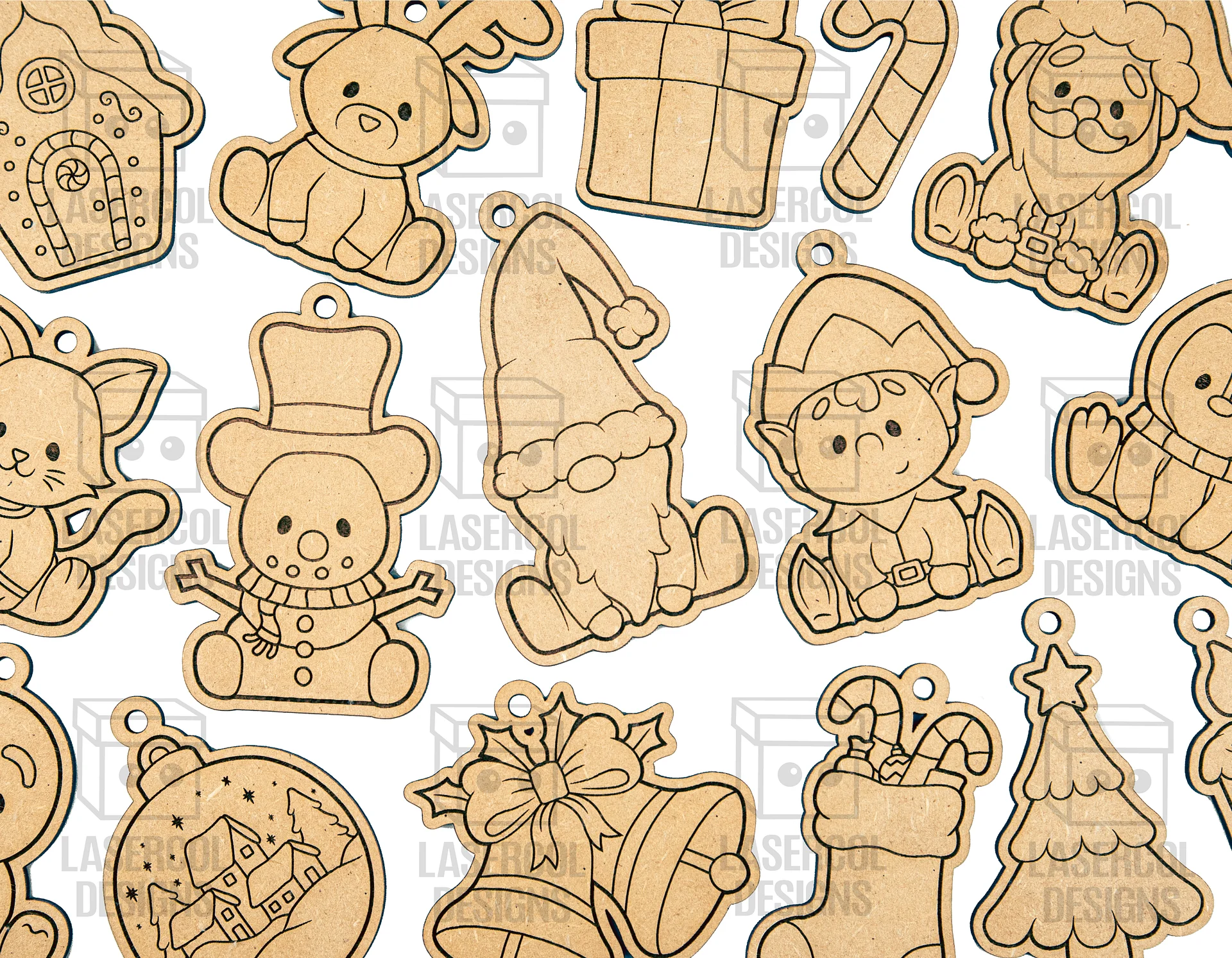 Christmas Ornaments - Laser Cut Files product image (9)