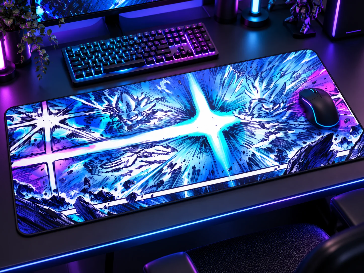 Cyan Impact | OniDeskt XL Mouse Pad product image (2)