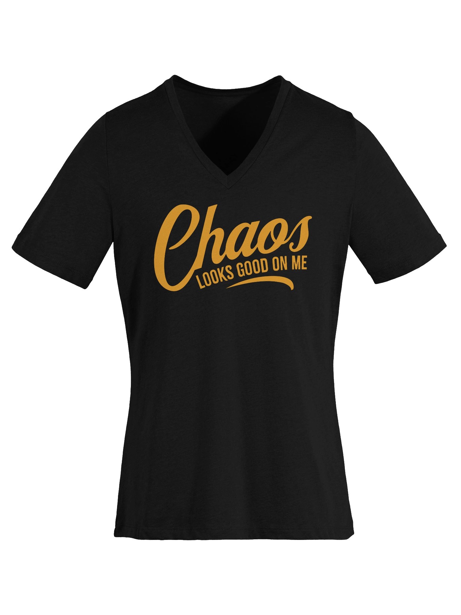 Chaos Looks Good On Me V-Neck T-shirt product image (5)