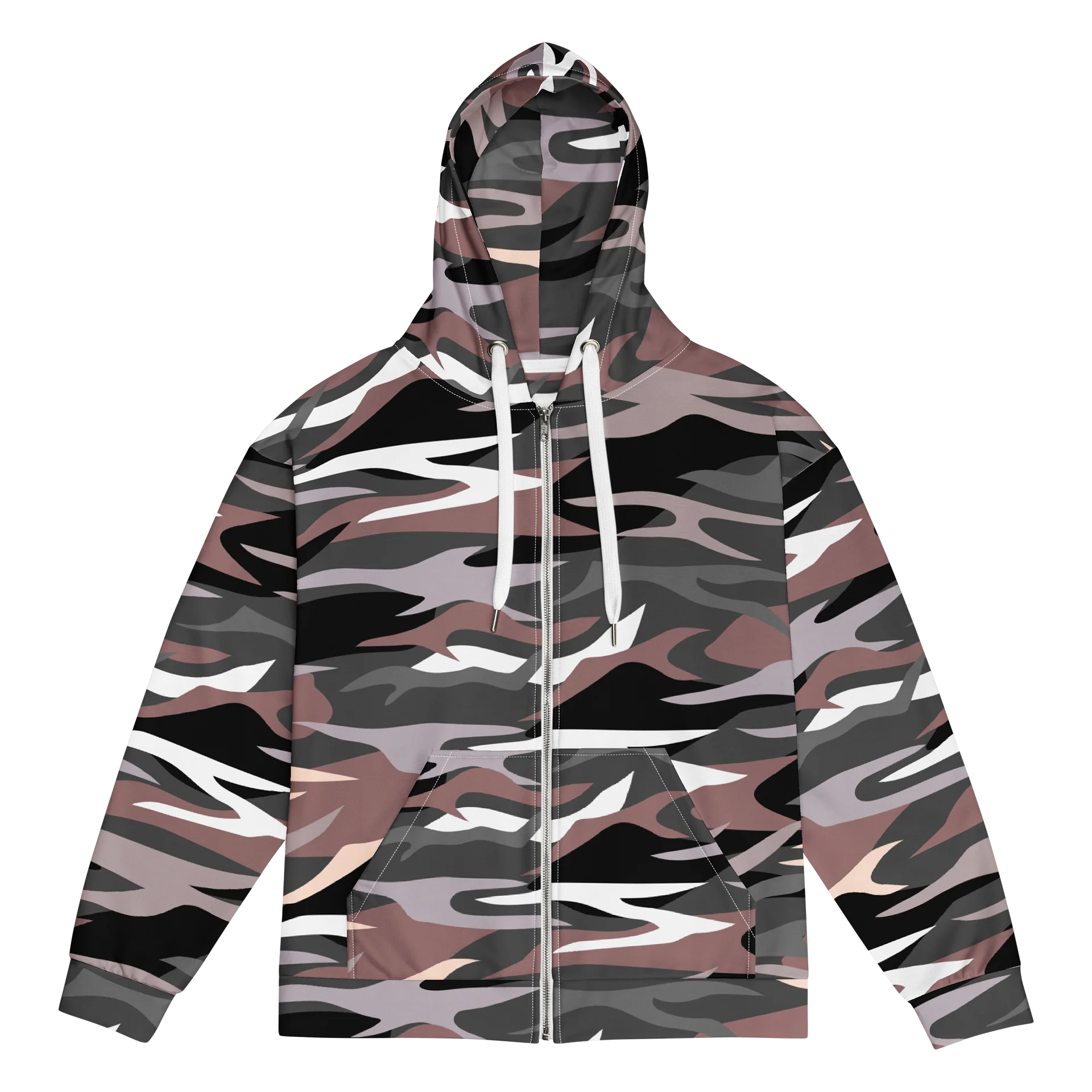Muted Camo Wave Zip Hoodie product image (1)