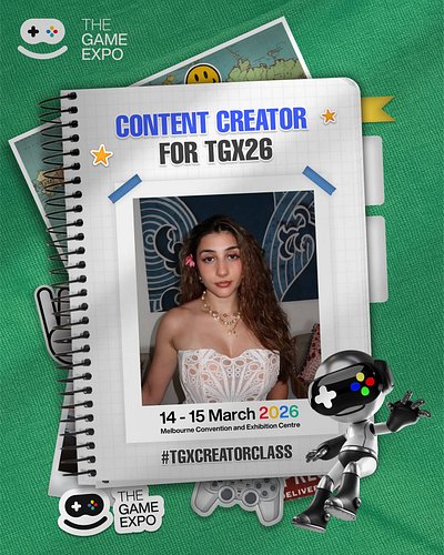 TGX Content Creator for 2026!! I will be attending Saturday and am so excited to meet my fellow gamers there. 
If you would l...