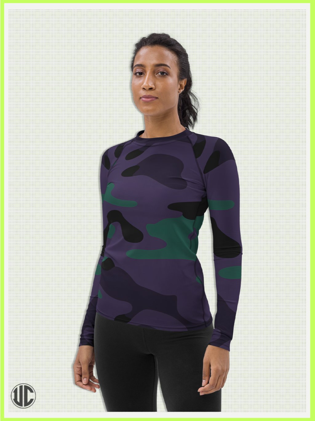 Midnight Purple Camo - Women’s Rash Guard product image (6)
