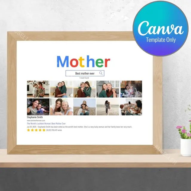 🌟 Celebrate Mum with a custom Google-themed 