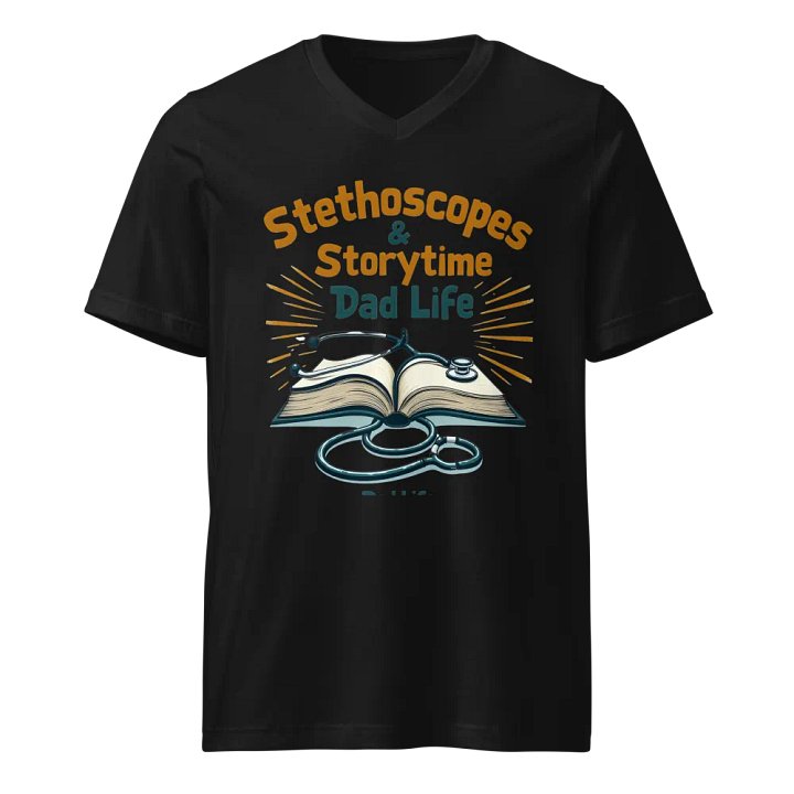 Stethoscopes & Storytime Dad Life v-neck Tee product image (1)