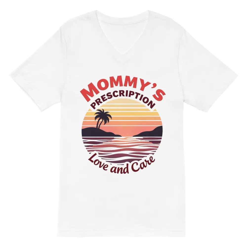 mommy's Priscription, Sunset Love and Care V-Neck Tee product image (2)
