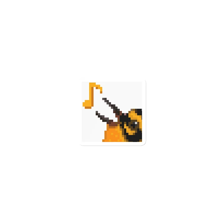 Singing Blackburnian Pixel Warbler Magnet product image (1)