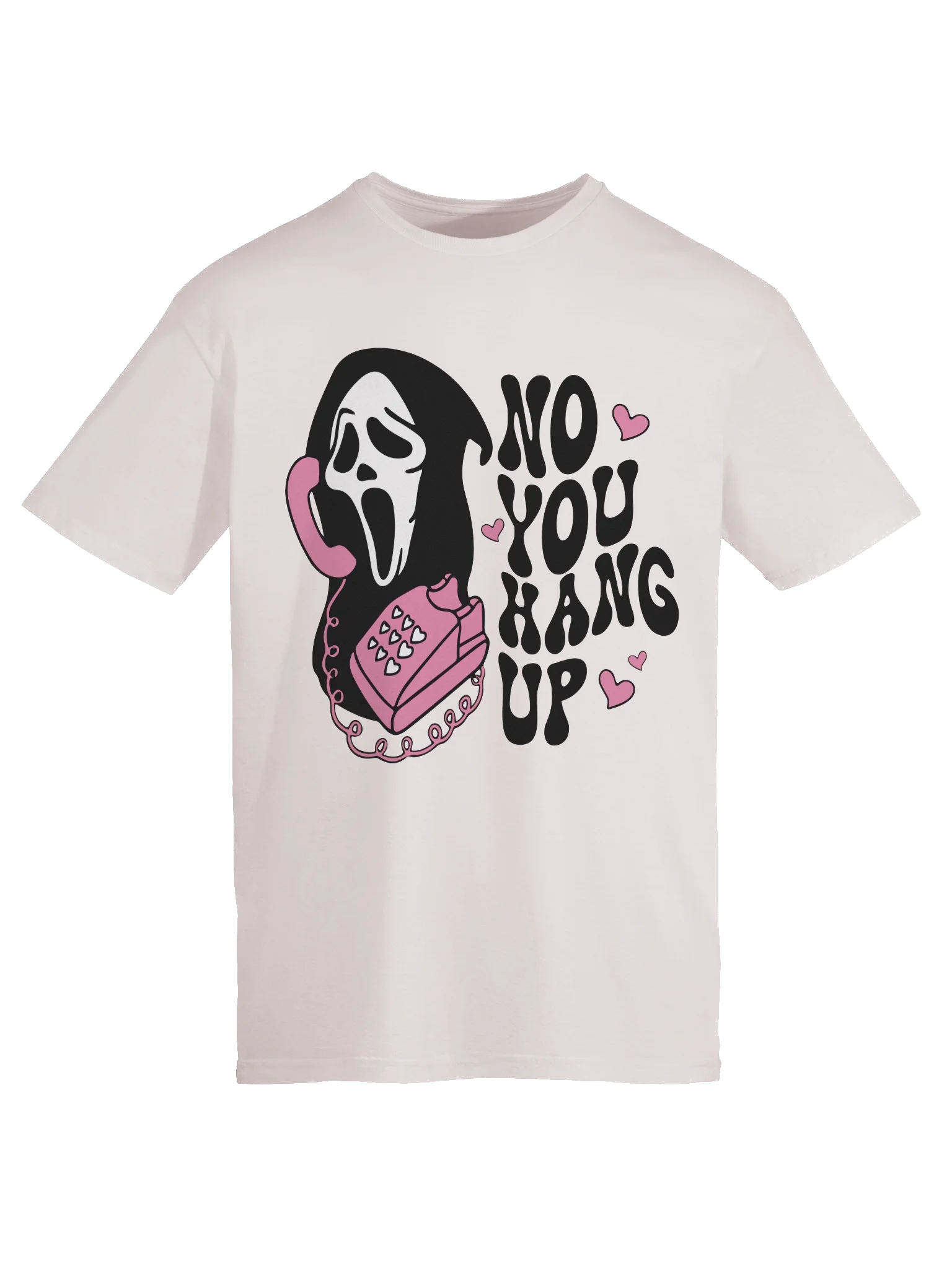 “No You Hang Up” Shirt – Ghost Face Horror Movie Inspired Graphic Tee | Spooky Cute Halloween Shirt product image (60)