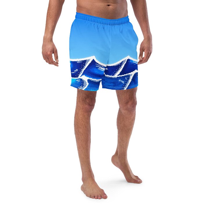 Pixel Ocean Swim Trunks product image (1)