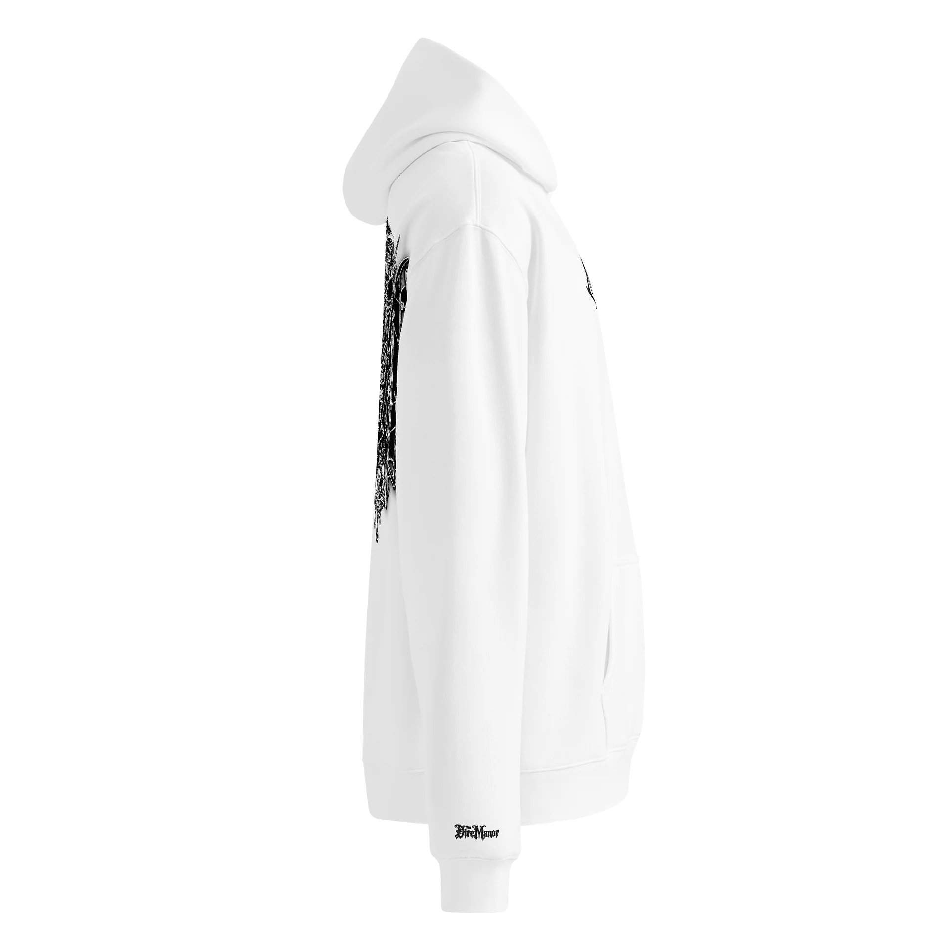 THE DIRE MANOR® FOUNDER HOUSE SIGNATURE HOODIE — IVORY product image (4)